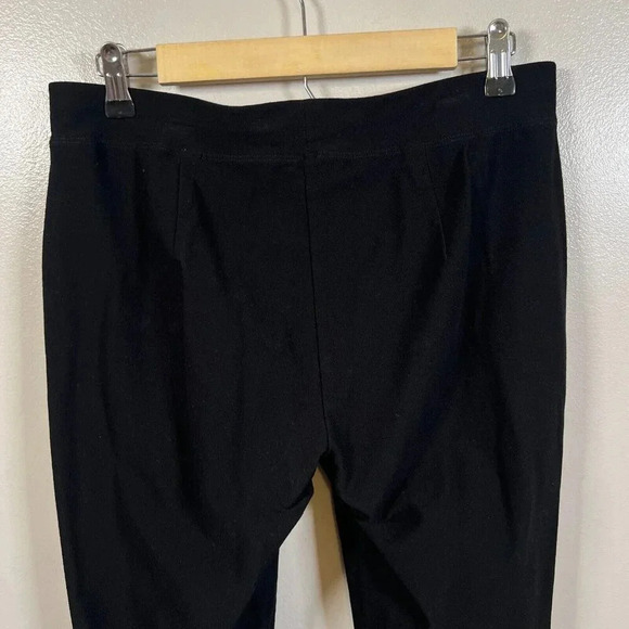 Eileen Fisher Pull On Pants Size Small Black Mid Rise Minimal Neutral Work - Picture 7 of 8